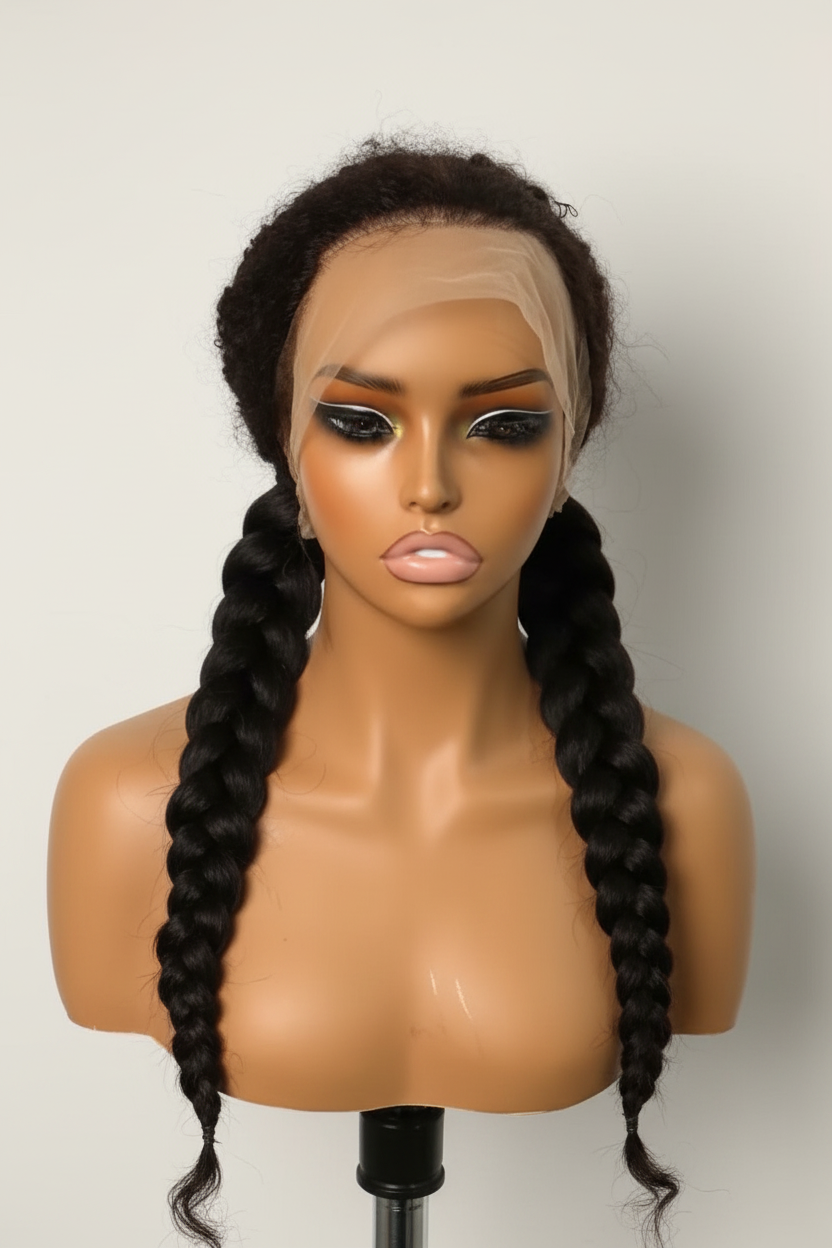 28 Inch African Curl 360 Wig | 300% Density | Full Volume Luxury Curls